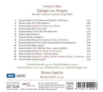CD Cornelia Samuelis: Dialoghi Con Angeli - Dramatic Cantatas & Popular Songs (1657)
