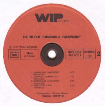 LP Francis Lai: Emmanuelle 2