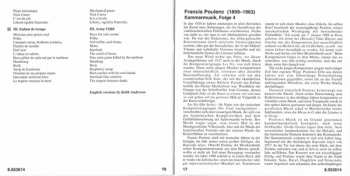 CD Francis Poulenc: Complete Chamber Music Vol. 4