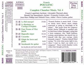 CD Francis Poulenc: Complete Chamber Music Vol. 4