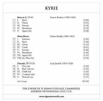 CD Francis Poulenc: Kyrie