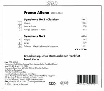 CD Franco Alfano: Symphonies 1 & 2
