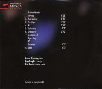 3CD/Box Set Franco D'Andrea: Three Concerts. Live At The Auditorium Parco Della Musica