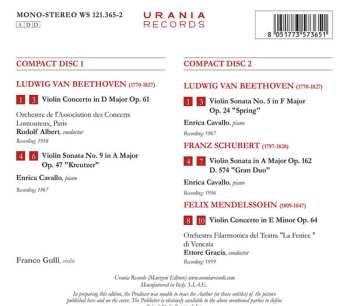 2CD Ludwig van Beethoven: Beethoven, Schubert, Mendelssohn