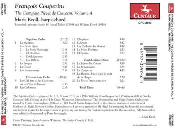 CD François Couperin: The Complete Pièces de Clavecin, Vol. 4