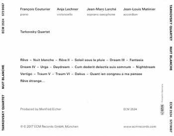 CD François Couturier: Nuit Blanche