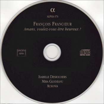 CD François Francœur: Amans, Voulez-Vous Être Heureux?