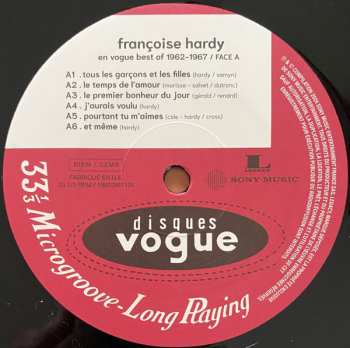 2LP Françoise Hardy: Françoise Hardy En Vogue Best Of 1962-1967