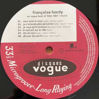 2LP Françoise Hardy: Françoise Hardy En Vogue Best Of 1962-1967
