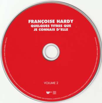 CD Françoise Hardy: Quelques Titres Que Je Connais D'elle (Vol. 2)