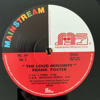 LP Frank Foster: The Loud Minority DLX | LTD