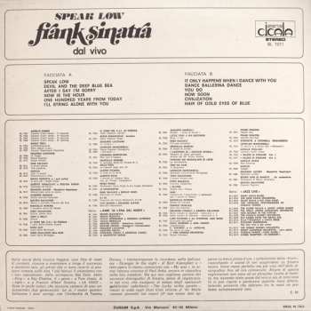 LP Frank Sinatra: Speak Low - Dal Vivo