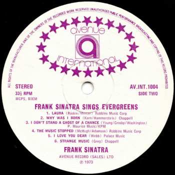 LP Frank Sinatra: Sings Evergreens Vol.4