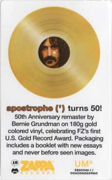 LP Frank Zappa: Apostrophe (') CLR