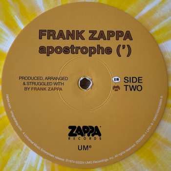 2LP/SP Frank Zappa: Apostrophe (') CLR | LTD