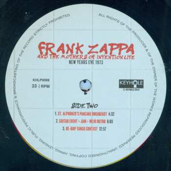 LP Frank Zappa: Live New Years Eve 1973