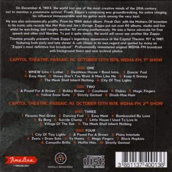 4CD/Box Set Frank Zappa: Capitol Theatre 1978