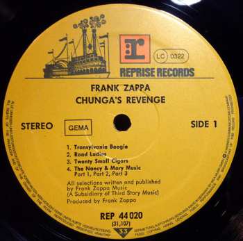 LP Frank Zappa: Chunga's Revenge