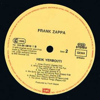 2LP Frank Zappa: Sheik Yerbouti