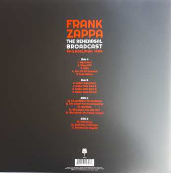 2LP Frank Zappa: The Rehearsal Broadcast Philadelphia 1988