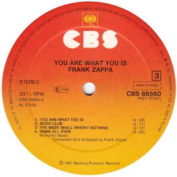 2LP Frank Zappa: You Are What You Is