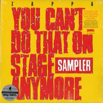 2LP Frank Zappa: You Can't Do That On Stage Anymore (Sampler) CLR