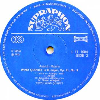 LP Carl Stamitz: Wind Quintet & Quartet