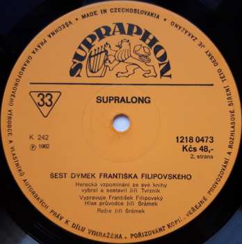 LP František Filipovský: Šest Dýmek Františka Filipovského
