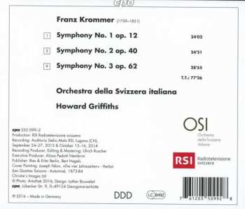 CD František Vincenc Kramář - Krommer: Symphonies 1-3
