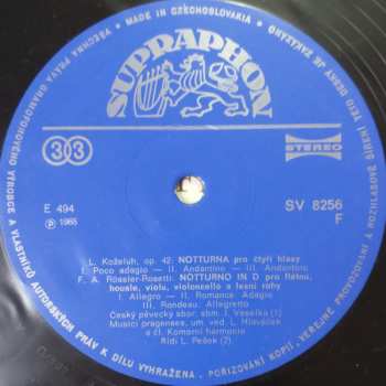 LP Leopold Koželuh: Staří Čeští Mistři