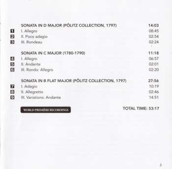 CD Franz Anton Hoffmeister: Sonatas For Piano • 3