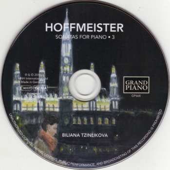 CD Franz Anton Hoffmeister: Sonatas For Piano • 3