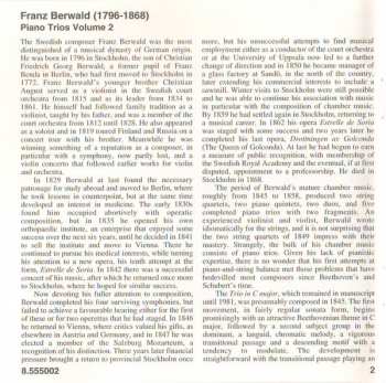 CD Franz Berwald:  Piano Trios Vol. 2