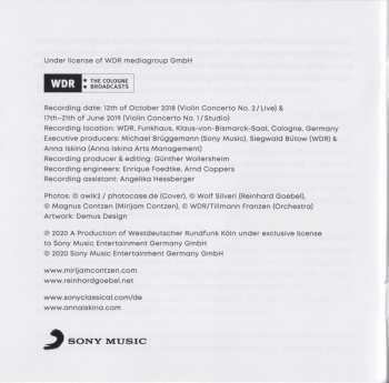 CD WDR Sinfonieorchester Köln: Violin Concertos Nos. 1-2