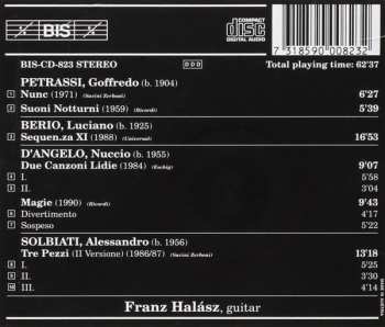 CD Franz Halasz: Canzoni - Italian Music For Guitar