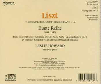 CD Franz Liszt: Bunte Reihe, S. 484