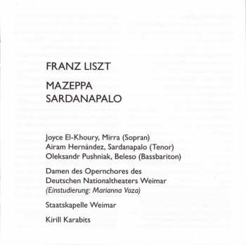 CD Franz Liszt: Sardanapalo, Mazeppa