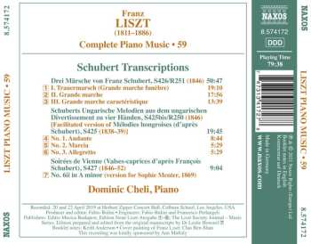 CD Franz Schubert: Schubert Transcriptions: Three Marches • Hungarian Melodies