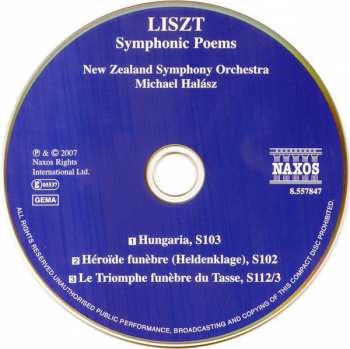 CD Franz Liszt: Symphonic Poems