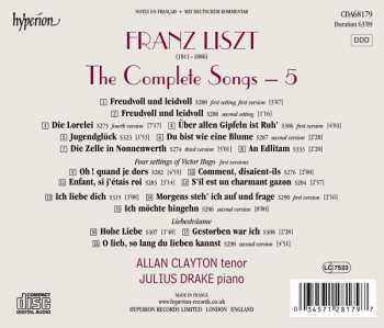 CD Franz Liszt: The Complete Songs, Volume 5