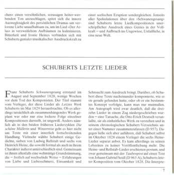 CD Franz Schubert: Schwanengesang · 5 Lieder
