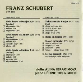 2CD Franz Schubert: Complete Works For Violin And Piano