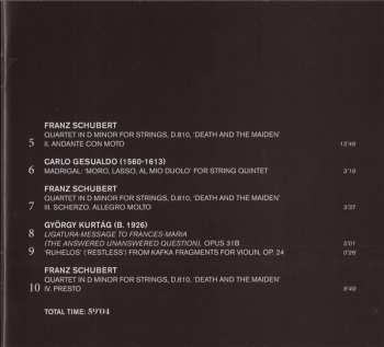 CD Franz Schubert: Death And The Maiden 