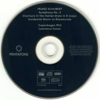 2SACD Franz Schubert: Early Symphonies And Stage Music