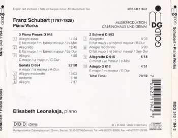 CD Franz Schubert: Piano Music - Sonata A Major D 664 - 3 Piano Pieces D 946 - Scherzi D 593