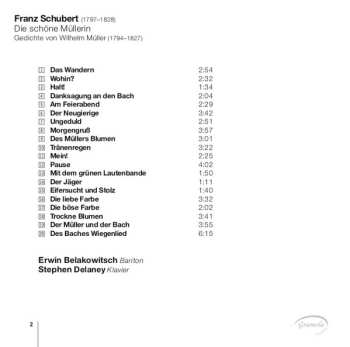 CD Franz Schubert: Die Schöne Müllerin