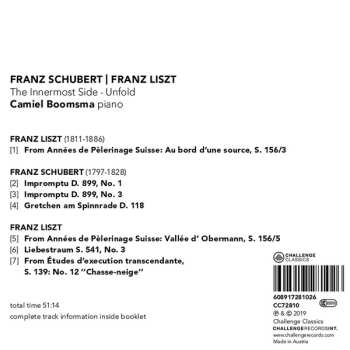 CD Franz Schubert: The Innermost Side - Unfold