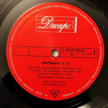 2LP Franz Schubert: Winterreise D. 911 / Schwanengesang D. 957