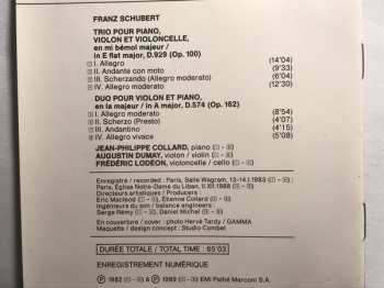 CD Franz Schubert: Trio En Mi Bemol Majeur Op.100, Grand Duo En La Majeur, Op.162