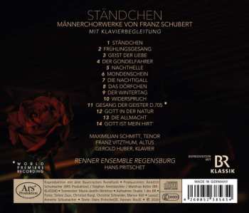 CD Franz Schubert: Ständchen: Männerchorwerke Mit Klavier von Franz Schubert
